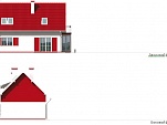 Готовый проект 2-этажного дома из бруса со вторым светом, крыльцом, мансардой, цоколем и терассой 107 м2 - Рэтхэт
